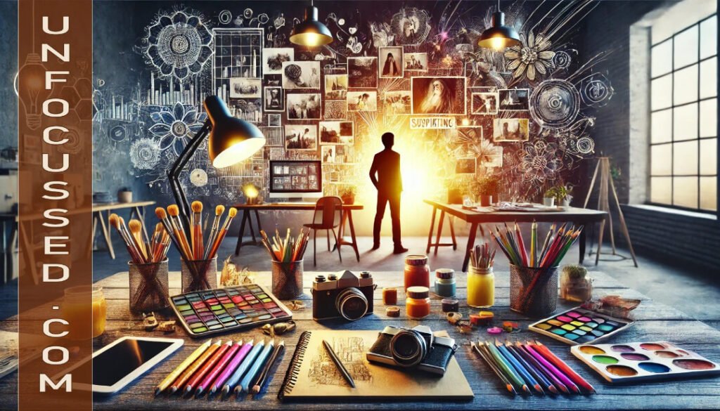 Surreal transformation via personal growth in earthy tones.